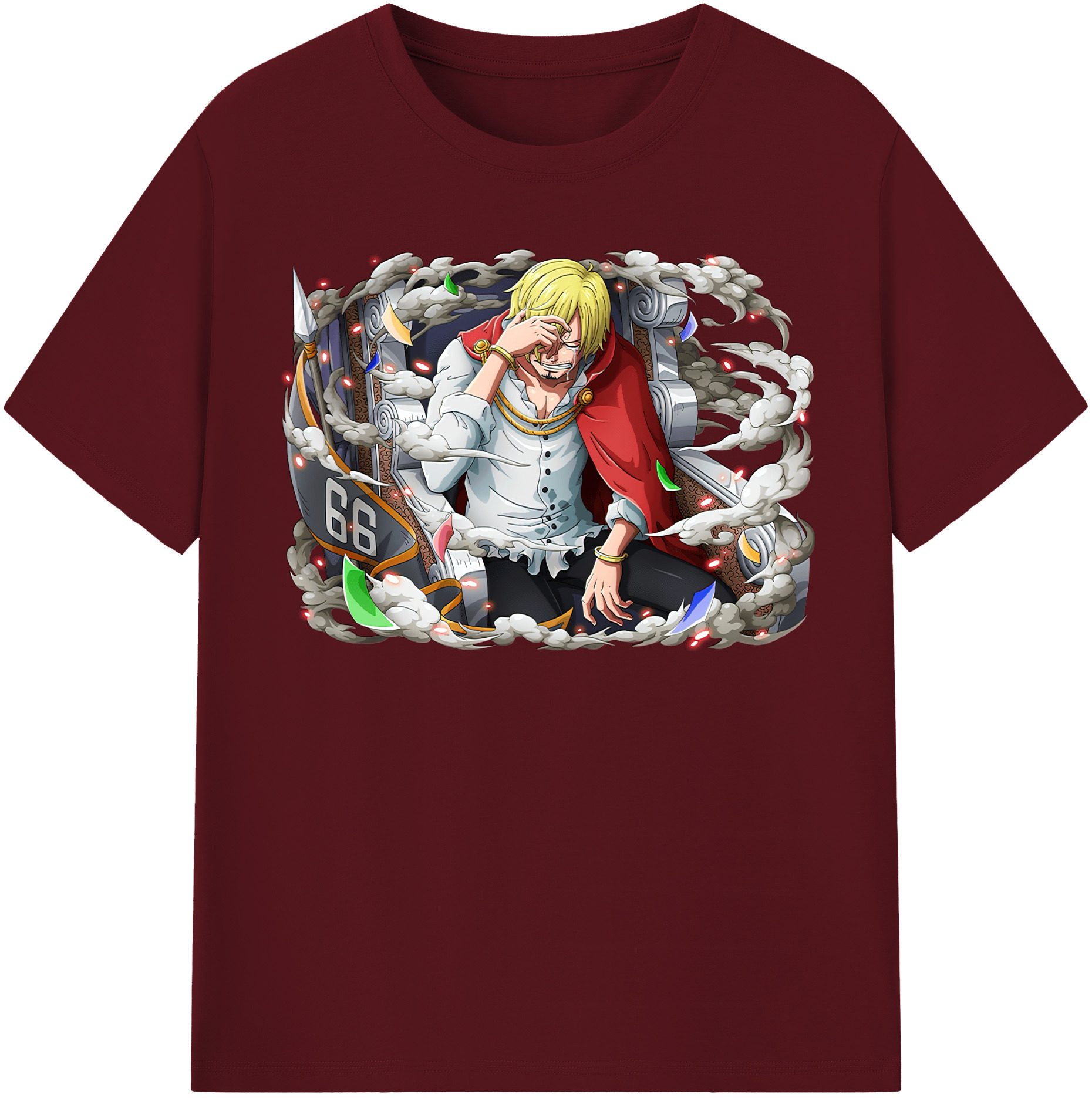 ワンピース サンジ ONE PIECE Sanji 綿100％半袖Tシャツ（フロントプリント）